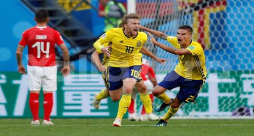 بالفيديو.. السويد تقضي على أحلام سويسرا وتتأهل لربع نهائي المونديال